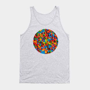 Colorful Candy-Coated Chocolate Tank Top